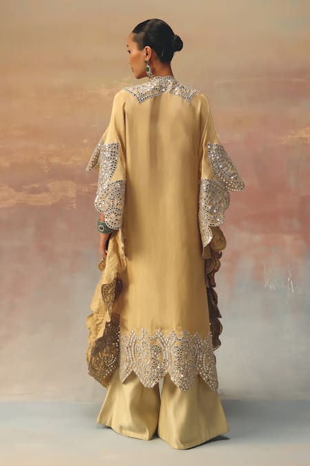 Twenty Nine Golden Embellished Kaftaan  
