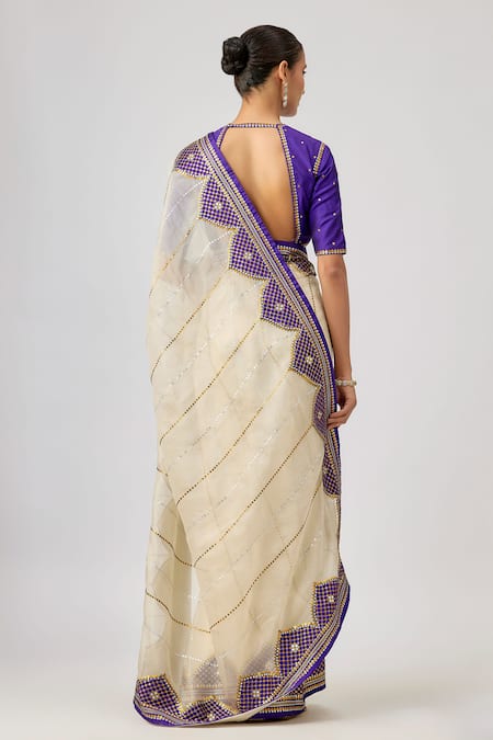 Priyal Prakash DOME AND JAAL SAREE SET Designer Dome & Jaal Saree Set 