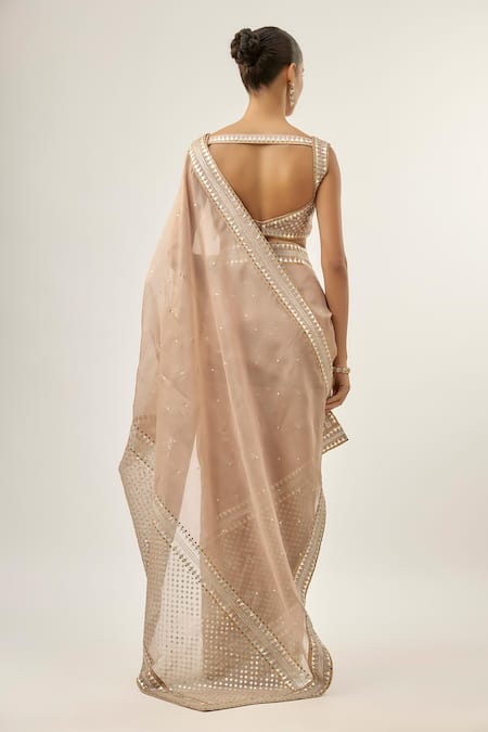 Priyal Prakash JAAL BORDER SAREE SET Jaal Border Saree Set 