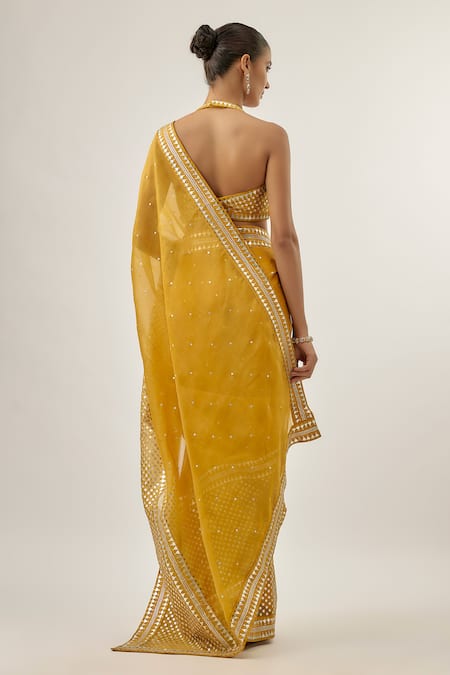 Priyal Prakash JAAL BORDER SAREE SET Jaal Border Saree Set 