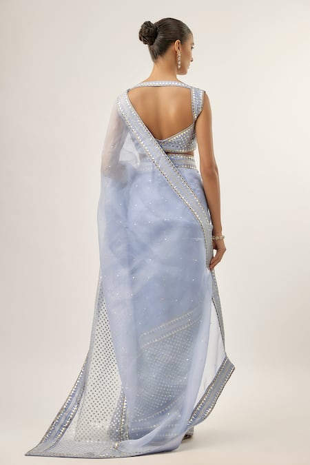 Priyal Prakash JAAL BORDER SAREE SET Jaal Border Saree Set 