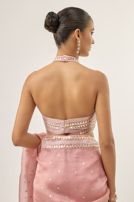 Shop_Priyal Prakash_Pink Silk _Online_at_Aza_Fashions