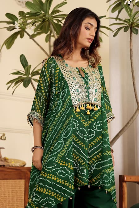 Sonali Methi Bottle Green Designer Kurta Dhoti Set 
