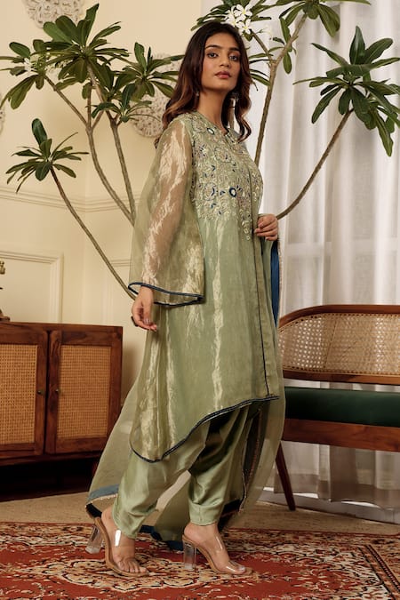 Sonali Methi Designer Tissue Kurta Set 