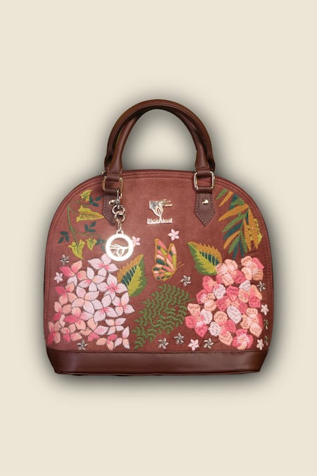 PickAleaf Blossom Wood Handbag 