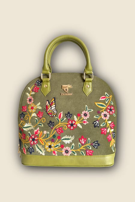 PickAleaf Olive Waves Handbag 