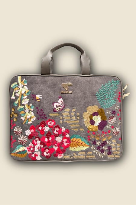 PickAleaf Garden Grey Laptop Bag 