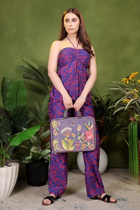 Shop_PickAleaf_Purple Violet Valley Embroidered Laptop Bag _Online_at_Aza_Fashions