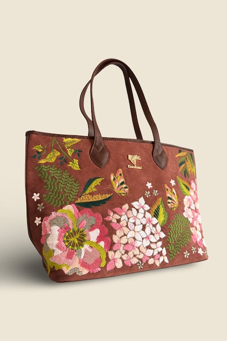 PickAleaf Blossom Wood Tote Bag 