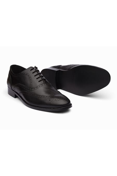 Dapper Shoes Full Brogue Wingtip Oxford Shoes 
