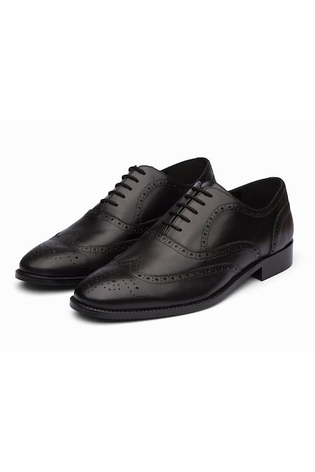 Dapper Shoes Full Brogue Wingtip Oxford Shoes 
