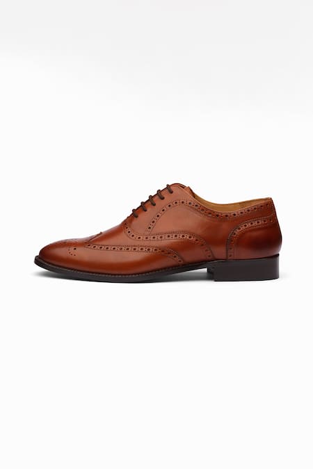 Dapper Shoes Tan Cut Work Brown Full Brogue Wingtip Oxford Shoes Online at Aza Fashions Dapper Shoes_Tan Cut Work Brown Full Brogue Wingtip Oxford Shoes _Online_at_Aza_Fashions