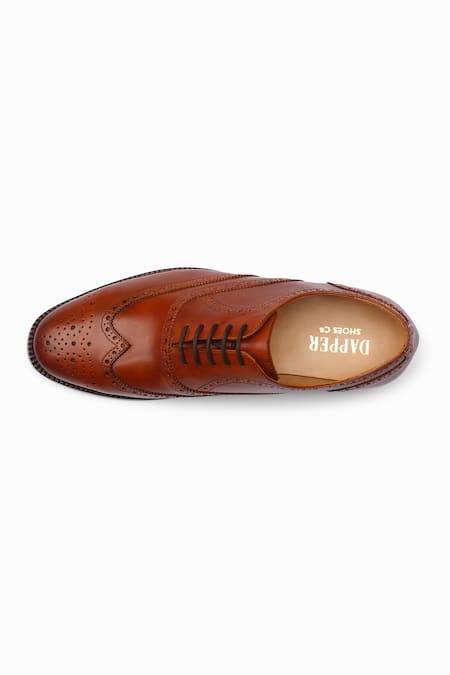 Shop Dapper Shoes Tan Cut Work Brown Full Brogue Wingtip Oxford Shoes Online at Aza Fashions Shop_Dapper Shoes_Tan Cut Work Brown Full Brogue Wingtip Oxford Shoes _Online_at_Aza_Fashions