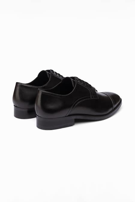 Buy Dapper Shoes Black Cap Toe Derby Shoes Online at Aza Fashions Buy_Dapper Shoes_Black Cap Toe Derby Shoes _Online_at_Aza_Fashions