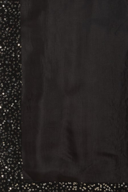 Buy_Aham-Vayam_Black Cotton Sequins Ombre Embroidered Kurta With Dupatta _Online_at_Aza_Fashions