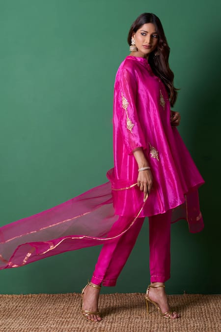 Priti Prashant Paradise Pink Kurta Set with Dupatta 