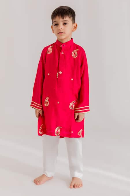 MR Brat Pink Muslin, Cotton Embroidery