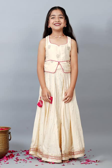 Buy_MR Brat_Off White Muslin Sequins 