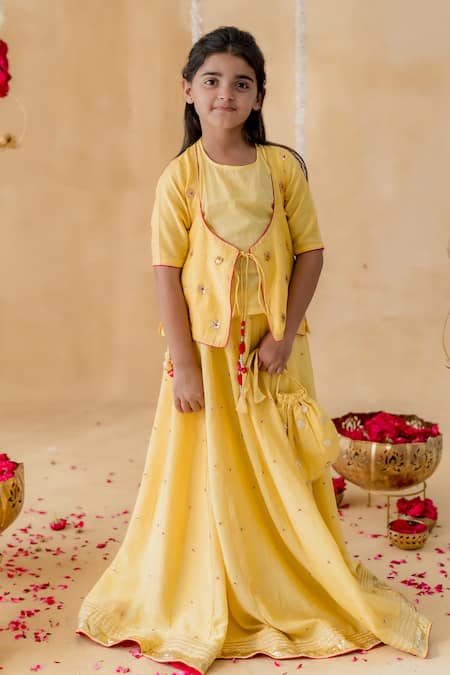 MR Brat Yellow Muslin, Cotton, Chanderi Mulsin