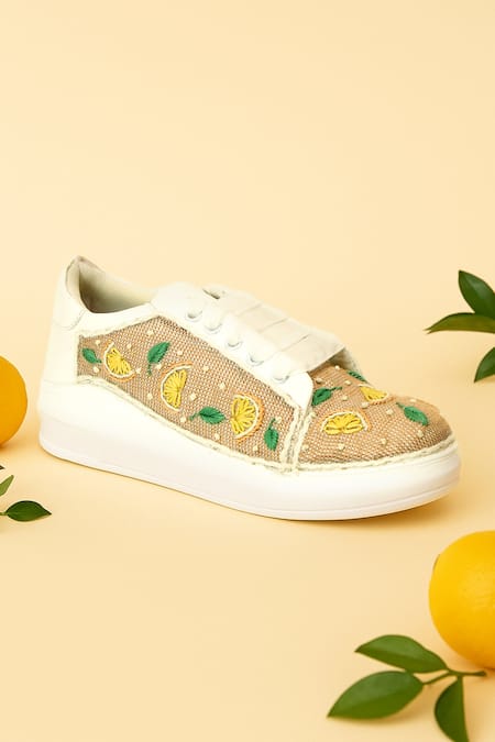 The Saree Sneakers Lemon Zest Sneakers 