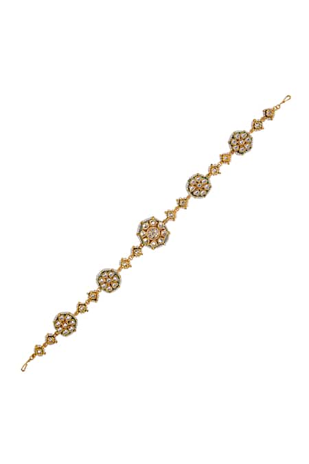 Tad Accessories Gold Finish Kundan Mathapatti 