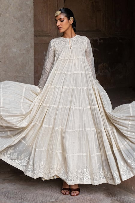 Buy_Preevin_Off White _Online_at_Aza_Fashions