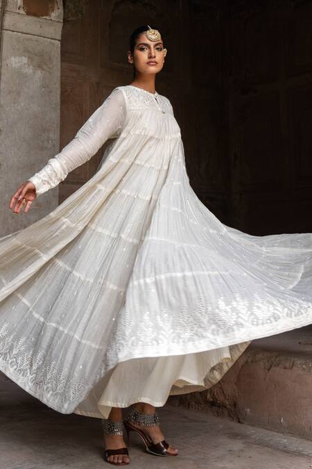 Shop_Preevin_Off White _Online_at_Aza_Fashions