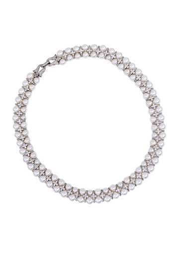 Tad Accessories White Shell Pearl Necklace 
