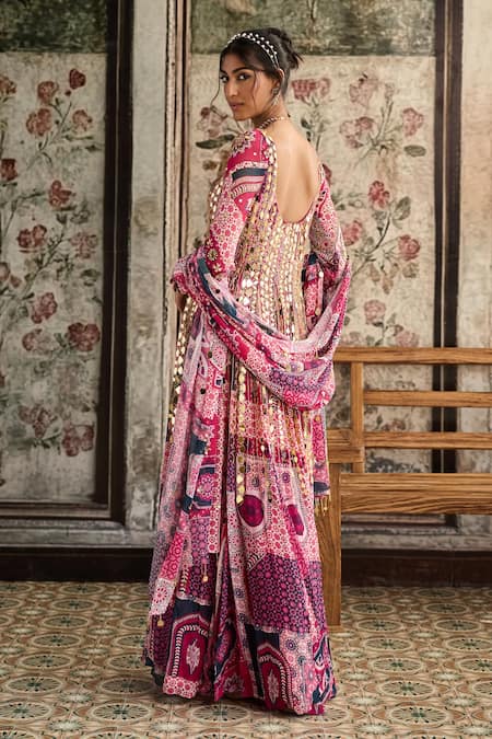 Diyarajvvir Fuschia Designer Anarkali with Dupatta 