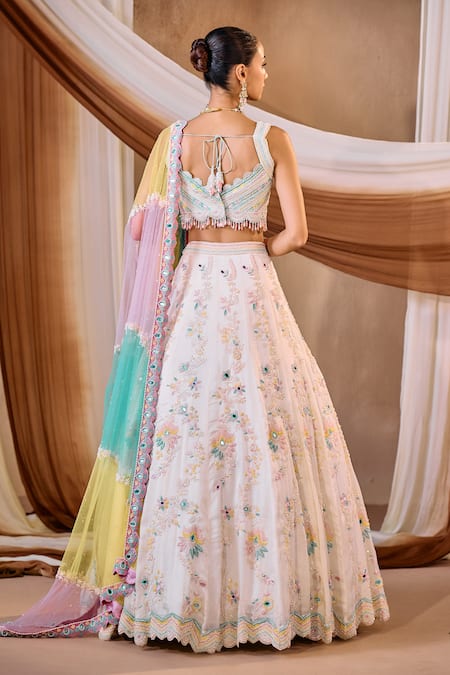 Niamh By Kriti Multi Color Embroidered Lehenga Set 