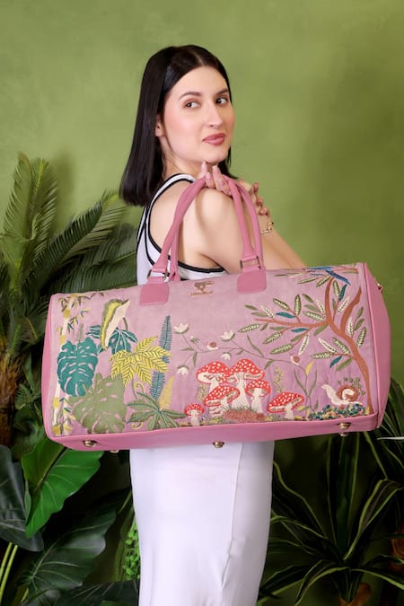 PickAleaf Pink Paradise Duffel Bag 