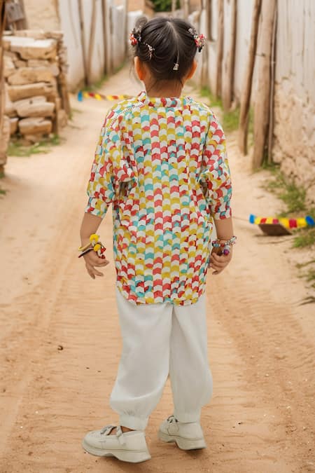 Petite Pomme Kaleidoscope Printed Kurta Set 
