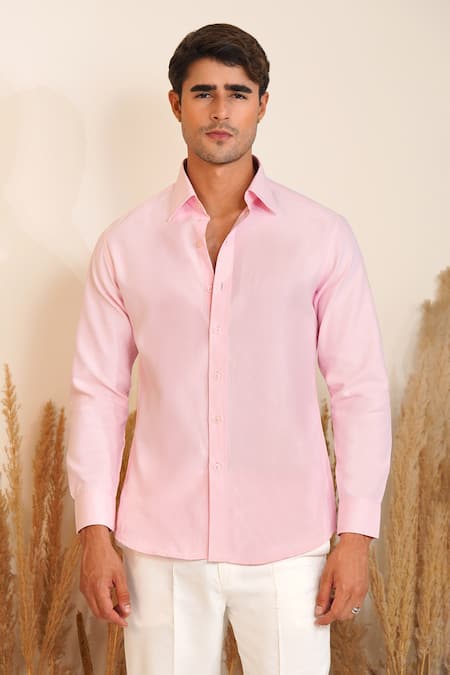 Eleven Brothers Pink Oxford Blush Shirt 
