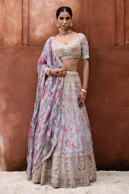 Aangan By Parul Serene Whispers Lehenga Set 