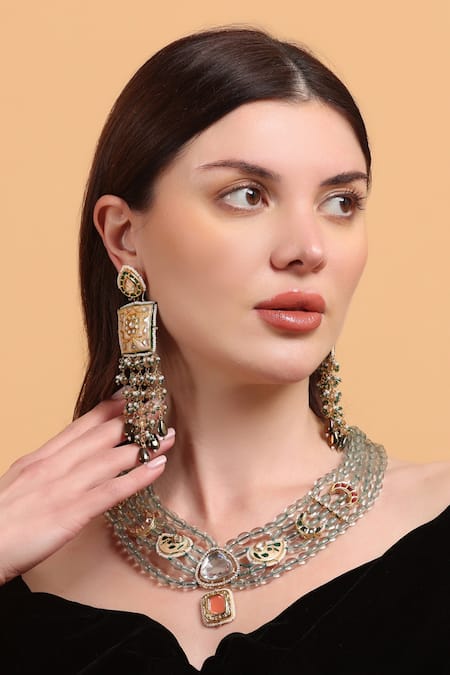 Dugran By Dugristyle Abru Gul Drop Earrings 