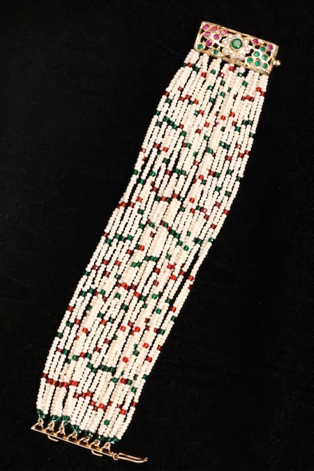 Buy Dugran By Dugristyle Red Beads Rangon Ki Rani Bracelet Buy_Dugran By Dugristyle_Red Beads Rangon Ki Rani Bracelet