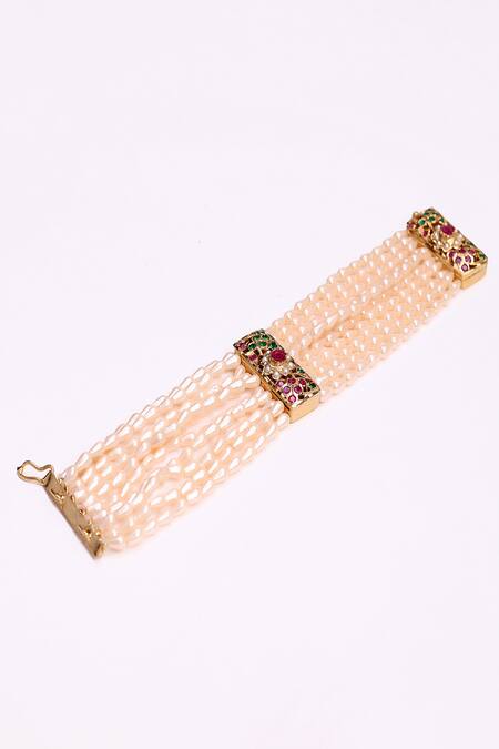 Dugran By Dugristyle Multi Color Imitation Gemstones Jhalak-e-gulabi Bracelets Online at Aza Fashions Dugran By Dugristyle_Multi Color Imitation Gemstones Jhalak-e-gulabi Bracelets _Online_at_Aza_Fashions