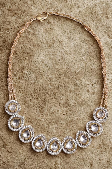 Dugran By Dugristyle Gold Plated Sunehri Dhoop Necklace 