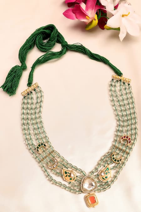 Dugran By Dugristyle Green Sabz Umeed Necklace 