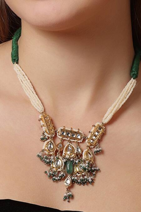 Buy Dugran By Dugristyle Multi Color Hari Shaam Necklace Online at Aza Fashions Buy_Dugran By Dugristyle_Multi Color Hari Shaam Necklace _Online_at_Aza_Fashions