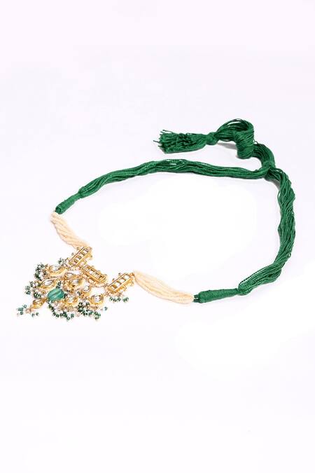 Shop Dugran By Dugristyle Multi Color Hari Shaam Necklace Online at Aza Fashions Shop_Dugran By Dugristyle_Multi Color Hari Shaam Necklace _Online_at_Aza_Fashions