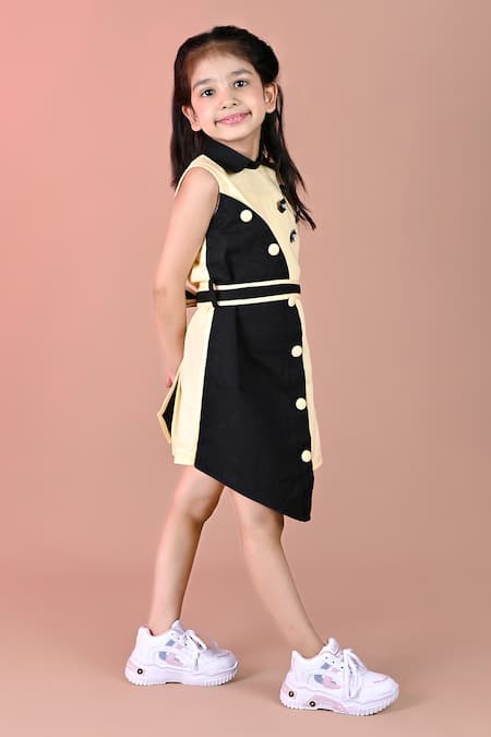 Buy Toplove Yellow Cotton, Twill Beads N Shirt Dress Online at Aza Fashions Buy_Toplove_Yellow Cotton, Twill Beads N Shirt Dress _Online_at_Aza_Fashions