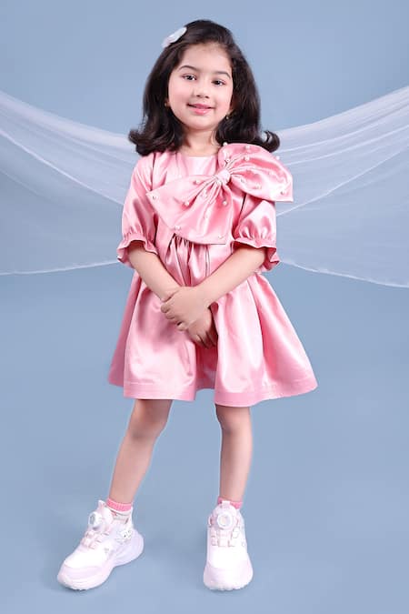 Toplove Pink Pearls My Big Bow Dress