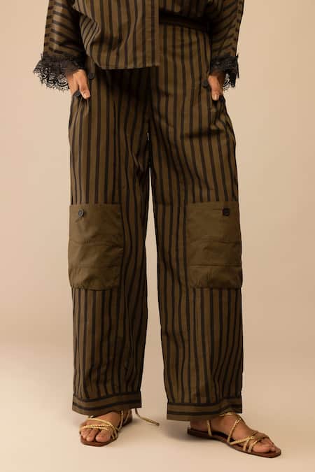 Buy_Bunka_Brown Cotton _Online_at_Aza_Fashions