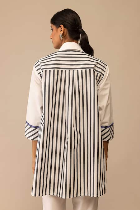 Bunka Neela White Tunic With Pant 