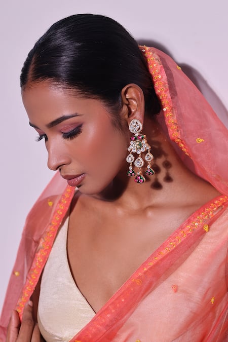 Zaza By Somya Beads Royal Jewels Earrings 