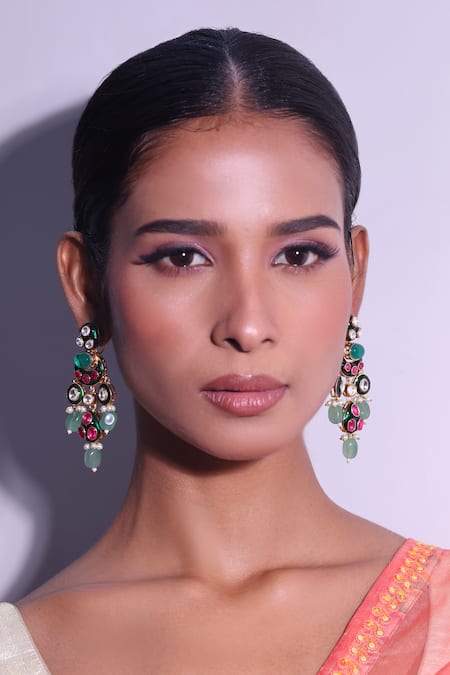 Zaza By Somya Peacocks Pride Earrings 