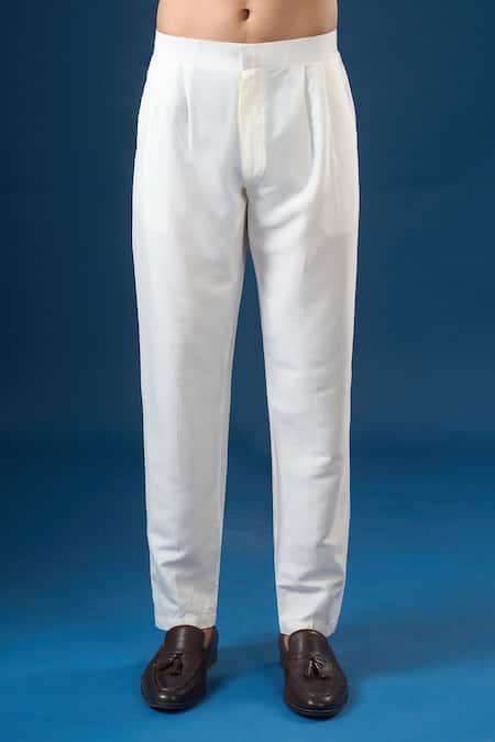 Shop_Rng Safawala_Peach Cotton, Silk, Shantoon Embroidery Ombre Kurta-bundi Set 