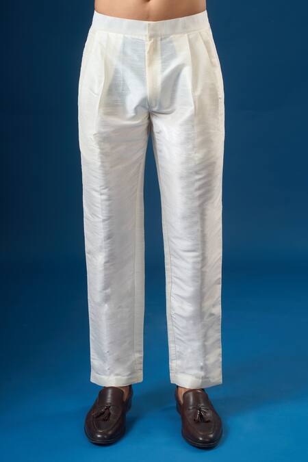 Rng Safawala_Peach Silk, Dupion Mirrors Embroidered Kurta-bundi Set _at_Aza_Fashions