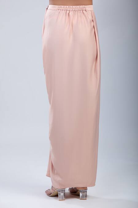 Tarun Tahiliani Pink Blush Draped Skirt Online at Aza Fashions Tarun Tahiliani_Pink Blush Draped Skirt _Online_at_Aza_Fashions